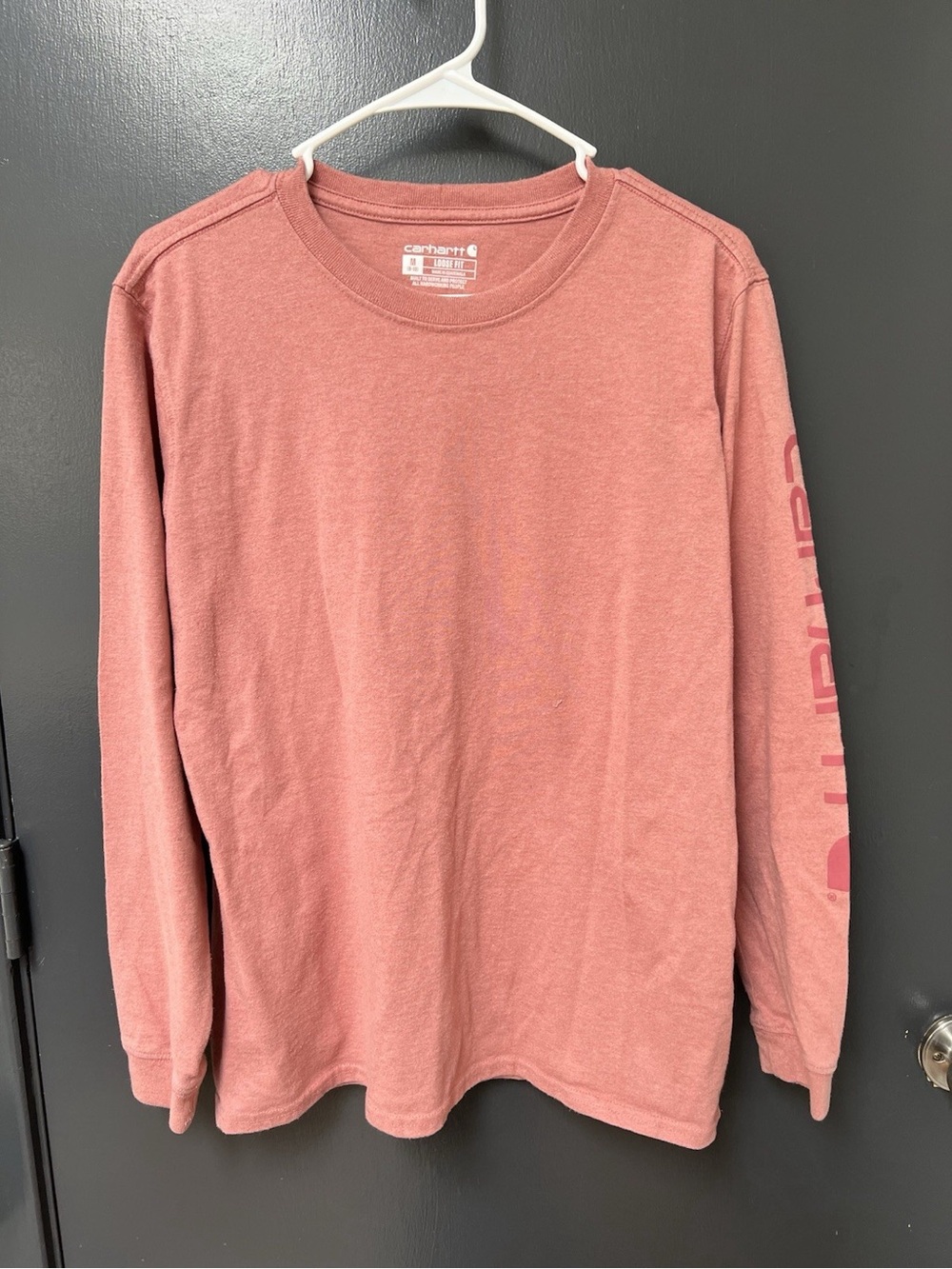 Carhartt Loose Fit Long Sleeve T-Shirt Coral